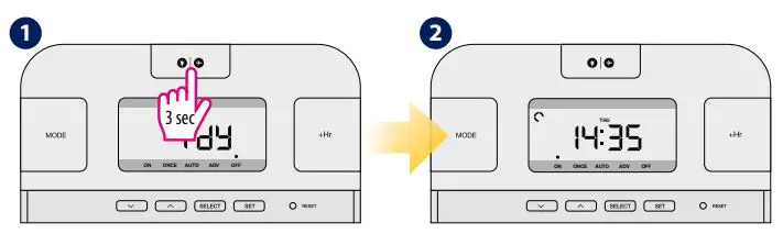 SALUS EP110 Electronic Programmable Timer Instruction Manual - Disabling the Holiday mode