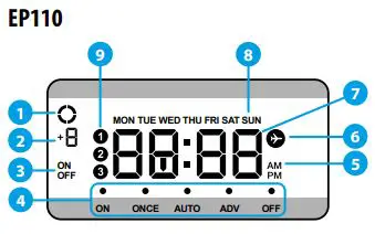 SALUS EP110 Electronic Programmable Timer Instruction Manual - EP110