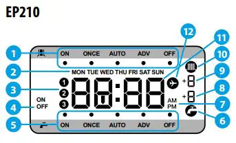 SALUS EP110 Electronic Programmable Timer Instruction Manual - EP210