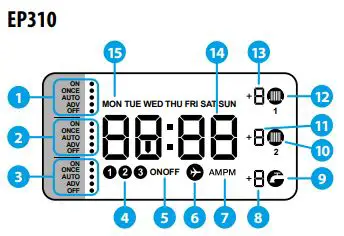 SALUS EP110 Electronic Programmable Timer Instruction Manual - EP310