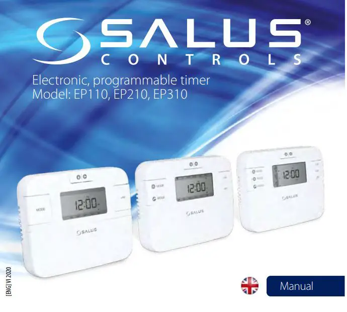 SALUS EP110 Electronic Programmable Timer Instruction Manual