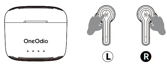 OneOdio F1 True Wireless Earphones - control