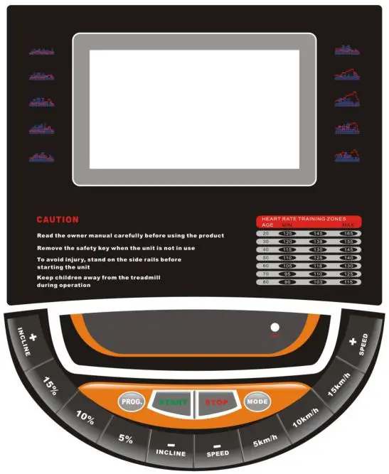 9126 Treadmill inSPORTline inCondi T60i - CONSOLE