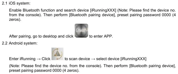 9126 Treadmill inSPORTline inCondi T60i - Connect the console to tablet