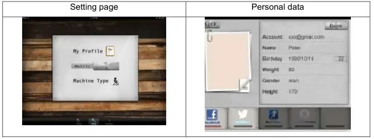 9126 Treadmill inSPORTline inCondi T60i - Personal Setting