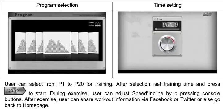 9126 Treadmill inSPORTline inCondi T60i - Program
