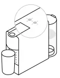 Nespresso Essenza Mini Instruction Manual Both LEDs blink