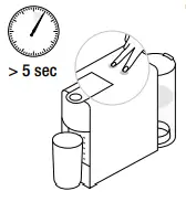 Nespresso Essenza Mini Instruction Manual To enter the descaling mode