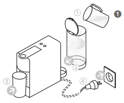 Nespresso Essenza Mini Instruction Manual Rinse the water tank