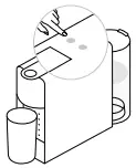 Nespresso Essenza Mini Instruction Manual To turn the machine ON
