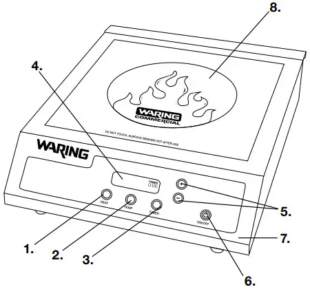 WARING COMMERCIAL WIH400 Commercial Induction Range - parts