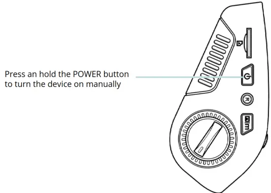 REXING V1 Dash Camera - POWER button