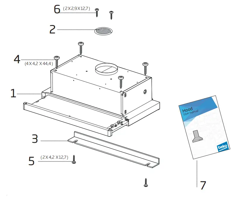 beko CTB 6407 W Built-in Hood FIG 6