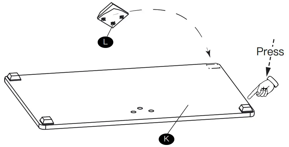 PERLESMITH Table top tv stand - Assemble the Base 2