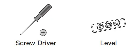 PERLESMITH Table top tv stand - Screw Driver Level