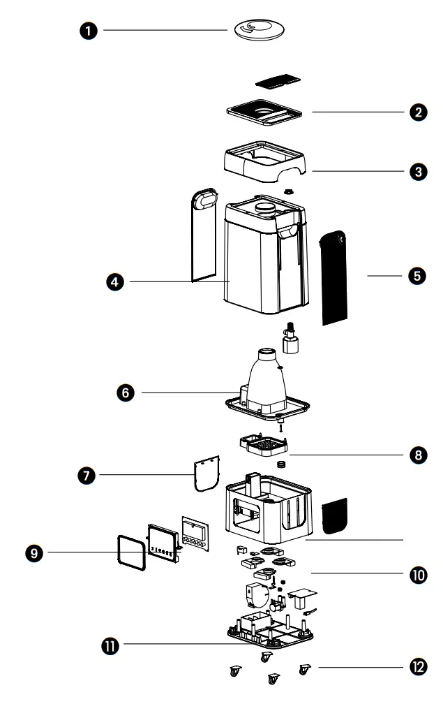 Qlima H 724 Ultrasonic Humidifier - IMPORTANT