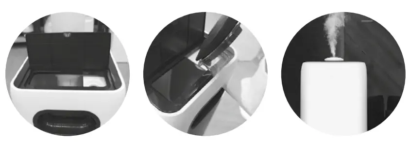 Qlima H 724 Ultrasonic Humidifier - USAGE METHOD