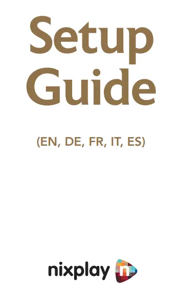 nixplay W0556 Wifi Digital Photo Frame User Guide