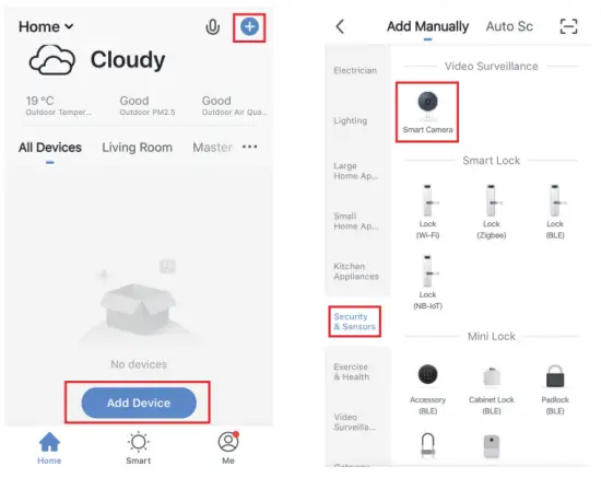 MEARI Snap 16S 1080P WiFi Outdoor Battery Wireless Camera qr code configaration 2
