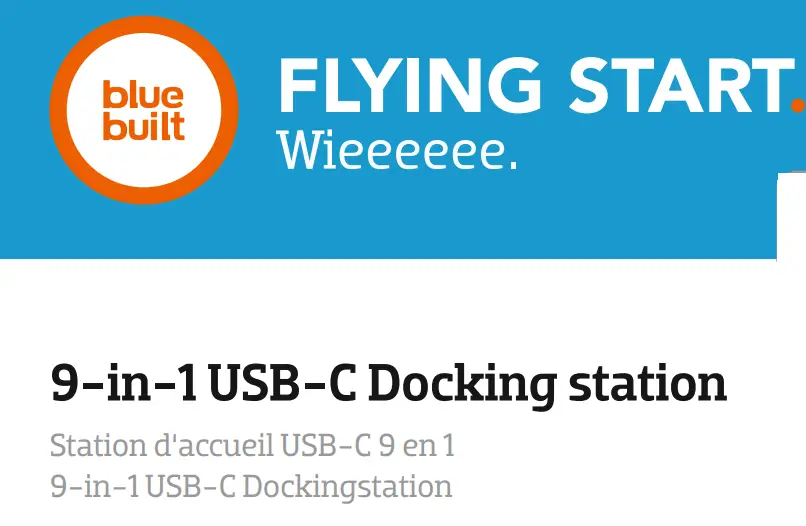 bluebuilt 9-in-1 USB-C Docking station User Manual