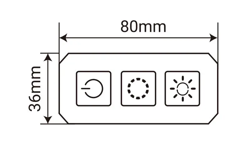 LIDEKA LED Strip 15 Meter (2x7.5) - RGB - 3.0 A - Product dimension