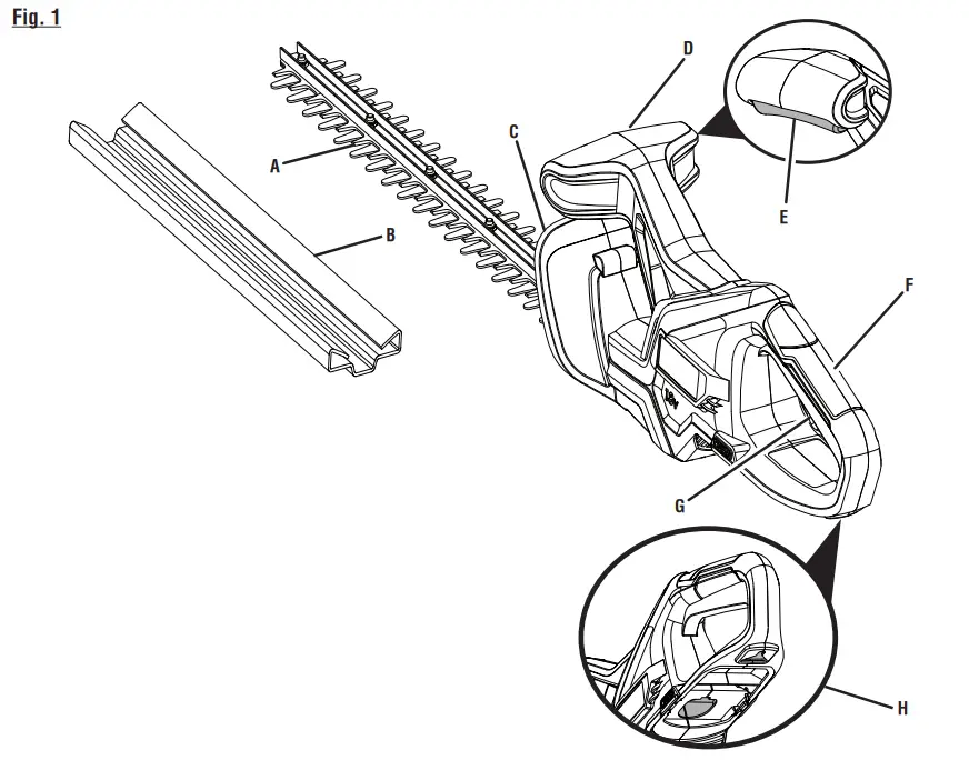 RYOBI P2607 18V ONE+ Cordless String Trimmer - fig 1