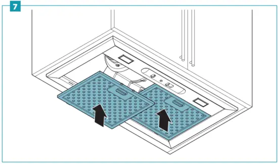falmec FISAB22B3SS Sabina Potenza 22m Inch Scotch Brite Stainless Steel Insert Range Hood - 12