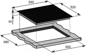 Esatto Cooktop DIMENSIONS