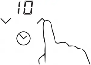 Using Timer without selecting any cooking zone 1