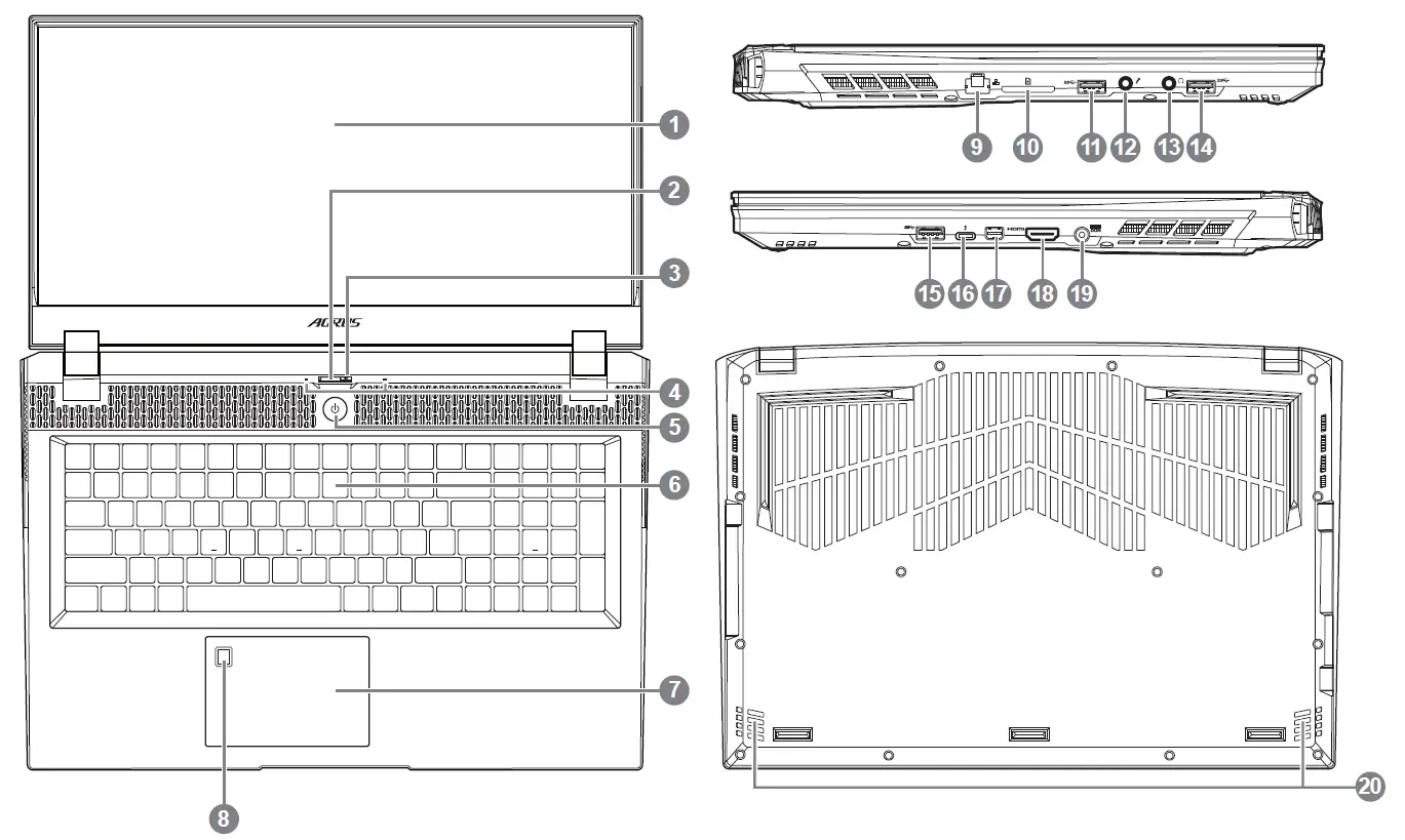 AORUS YD-74ES345SH 17G Gaming Laptop 3