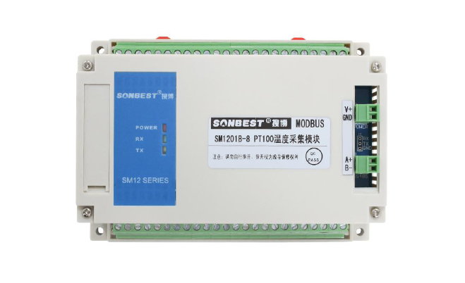 Sonbest Sm1201b Rs485 Interface 8-channel Pt100 Temperature Acquisition Module User Manual