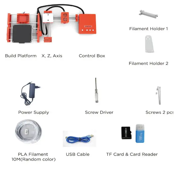 EasyThreed X1 Mini 3D Printer - Package