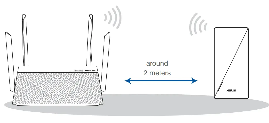 ASUS RP AX56 Dual-Band Wireless Repeater - power outlet