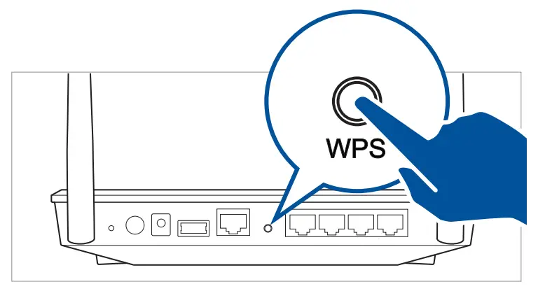 ASUS RP AX56 Dual-Band Wireless Repeater - wps button