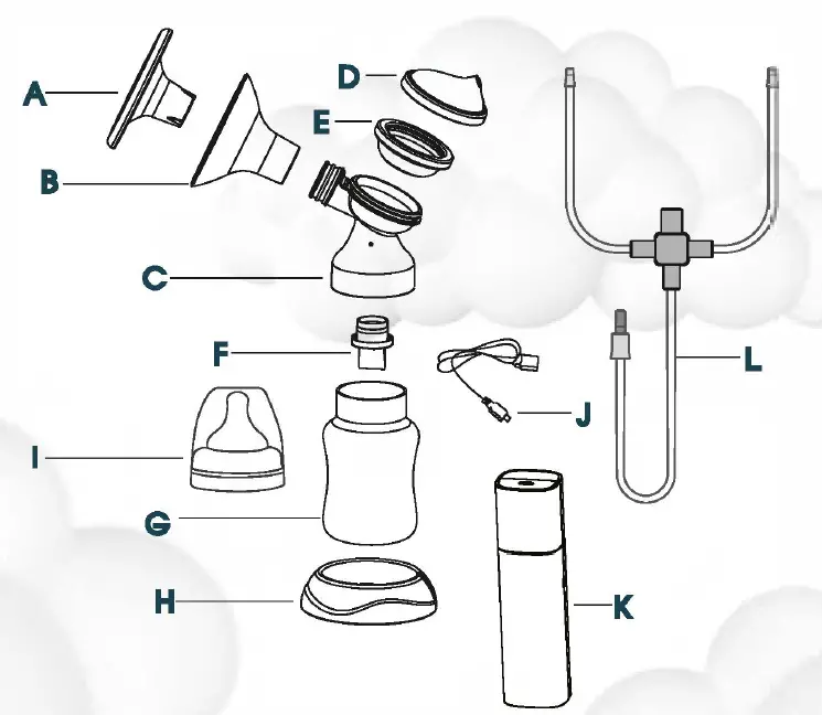 Neno-Camino-cordless-electronic-breast-pump-FIG-1