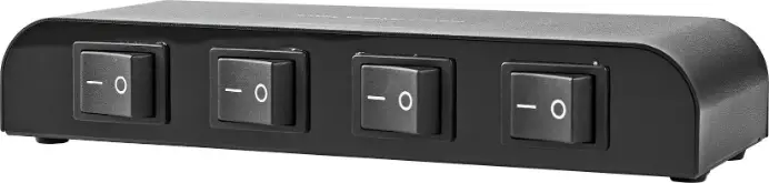 Nedis ASWI2614BK 4-Way Speaker Switch Box