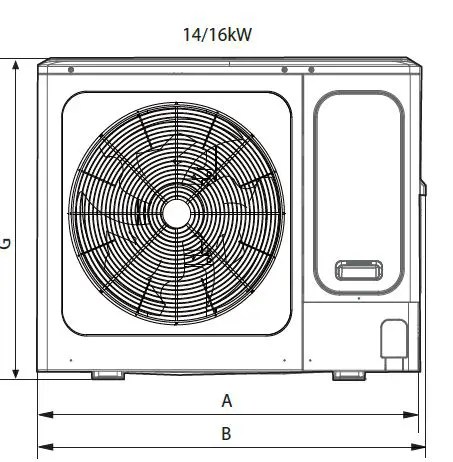 systemair 318181 SYSVRF 120 Air Evo C HP Q Outdoor unit Mini VRF Heat Pump 13