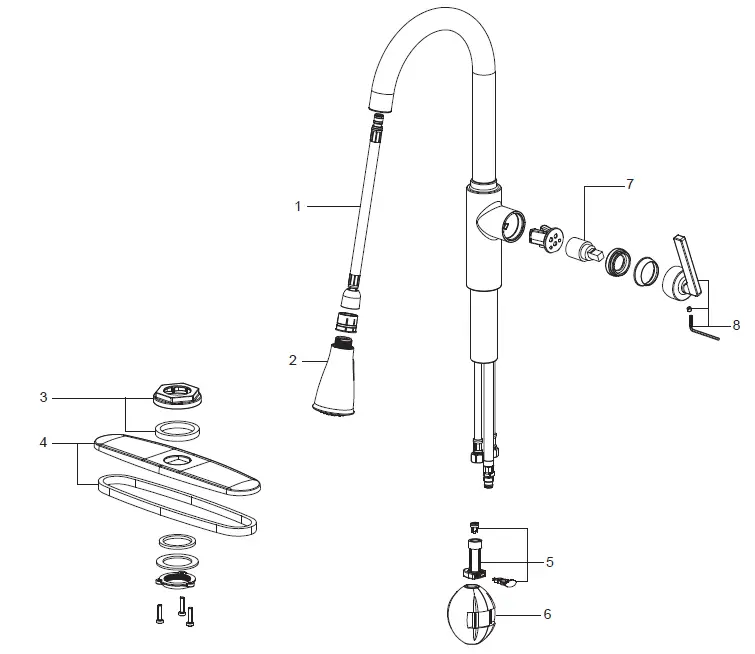 PROFLO-PFXC7512CP-Pull-down-Kitchen-Faucet-FIG7
