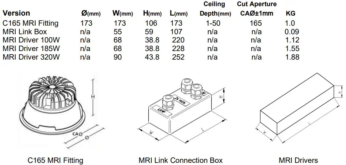Whitecroft-lighting-Mirage-3-MRI-Recessed-Downlighter-fig-6