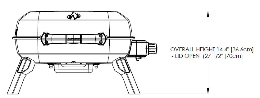 NAPOLEON TQ240 Portable Gas Barbecue 2