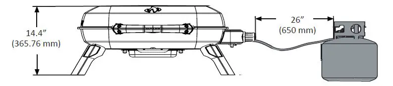 NAPOLEON TQ240 Portable Gas Barbecue 6