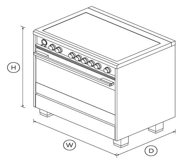 FISHER PAYKEL OR36SDI6X1 36 Inch 5 Zones Induction Range fig 1