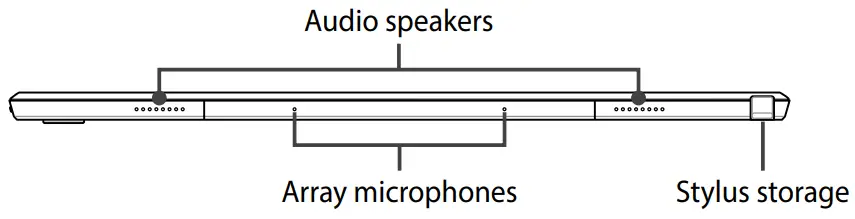 ASUS PAD B3000DQ1 ExpertBook B3 Detachable Laptop - Top View