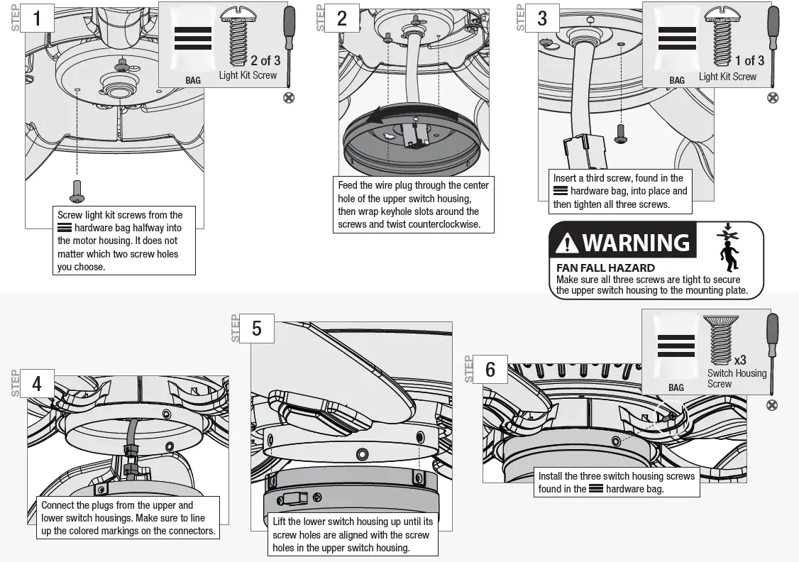 Hunter 51593 Crown Canyon II Ceiling Fan fig 16