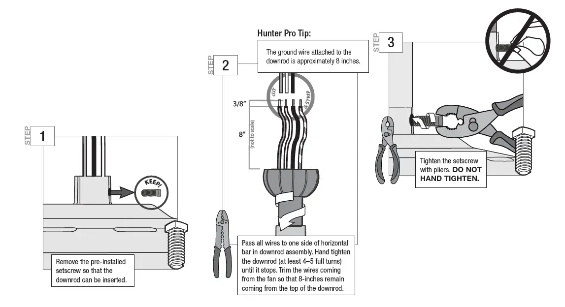 Hunter 51593 Crown Canyon II Ceiling Fan fig 8