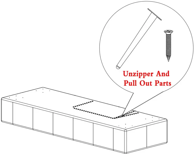MIERES WYW368430925 Tufted Bench Ottoman - Fig 2
