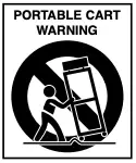 Portable Cart Warning