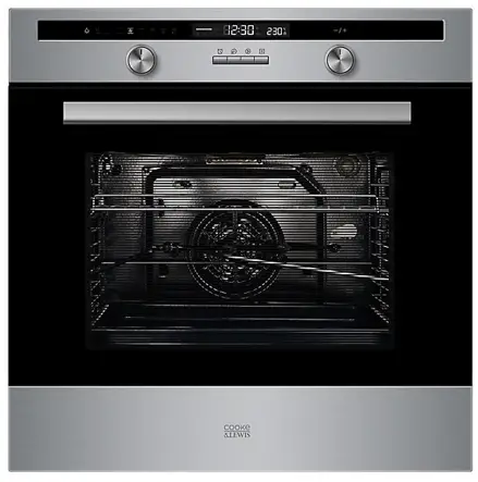 COOKE LEWIS PYRO65UK Black Built-in Single Pyrolytic Oven