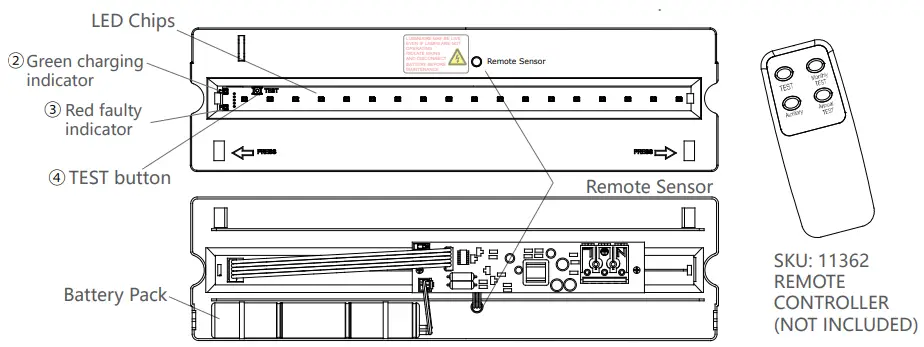 V-TAC 80133970 LED Emergency Exit Light-fig16
