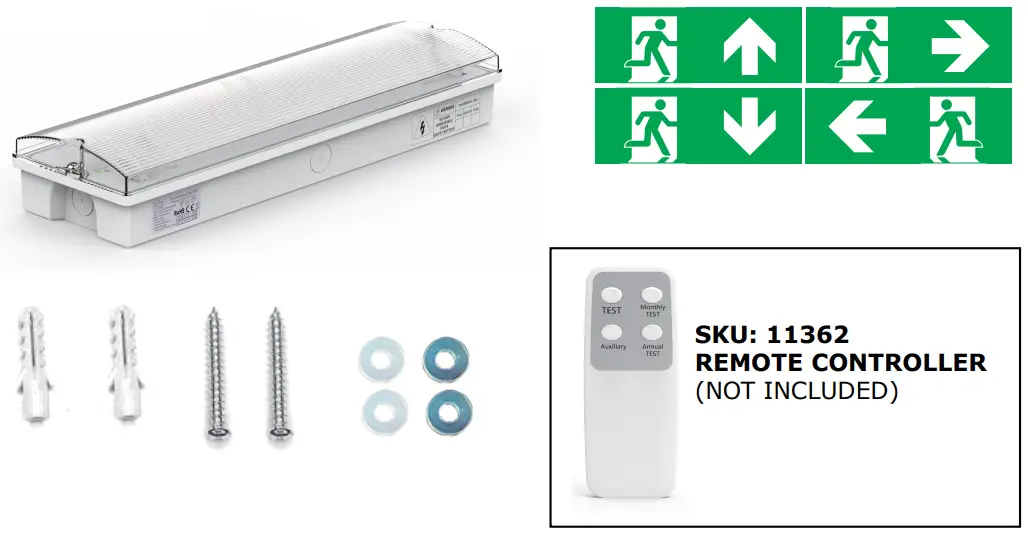 V-TAC 80133970 LED Emergency Exit Light-fig3